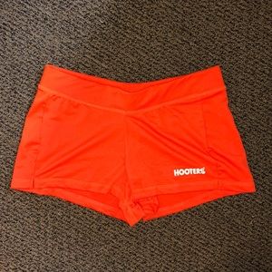 Hooters orange waitress shorts size small